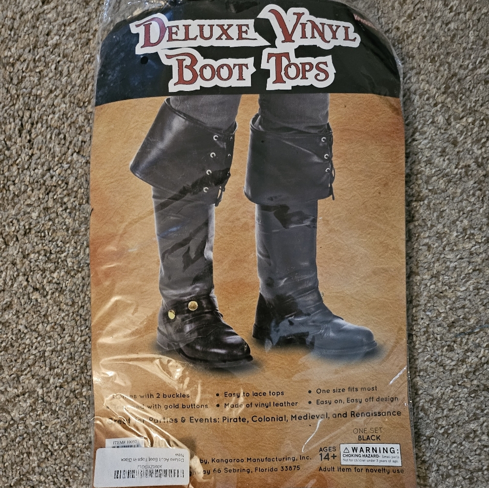 Deluxe Vinyl Boot Tops (One Size)